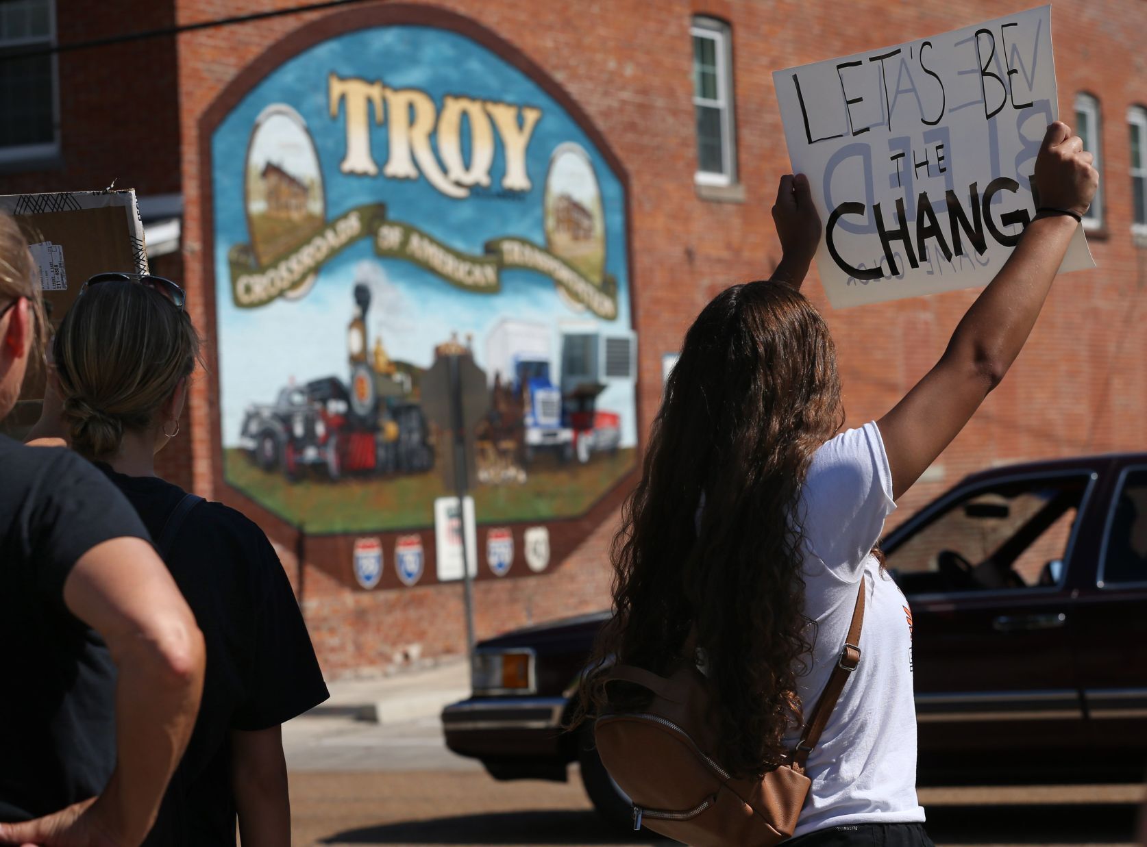 Small Troy, Ill. crowd swells to 200 plus for Black Lives Matter